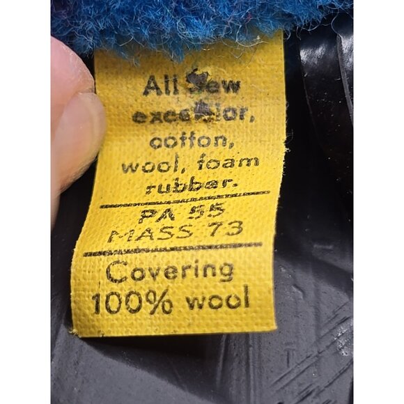 Steiff Woolen Blue Coral Fish 1977  7361/07 ID Button and Tag 3.5in Vintage - Picture 8 of 10